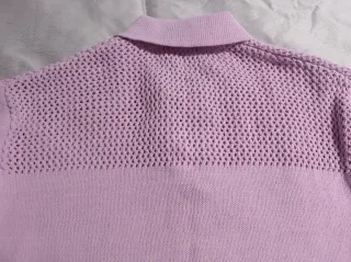 Jersey Zara rosa calado