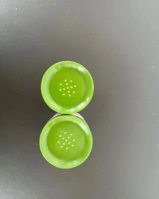 Set saliera e pepiera decorata