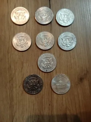 Colección Monedas de Plata de Dollars de Kennedy