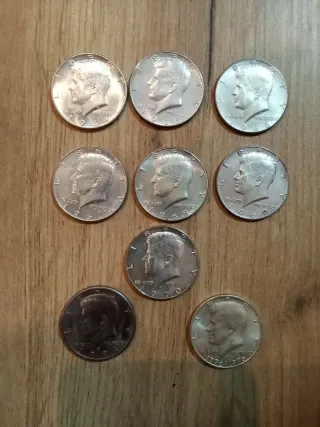 Colección Monedas de Plata de Dollars de Kennedy