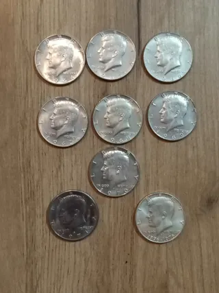 Colección Monedas de Plata de Dollars de Kennedy