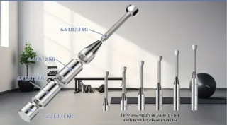 Clubbells de Acero premium ajustable en peso 8 kil
