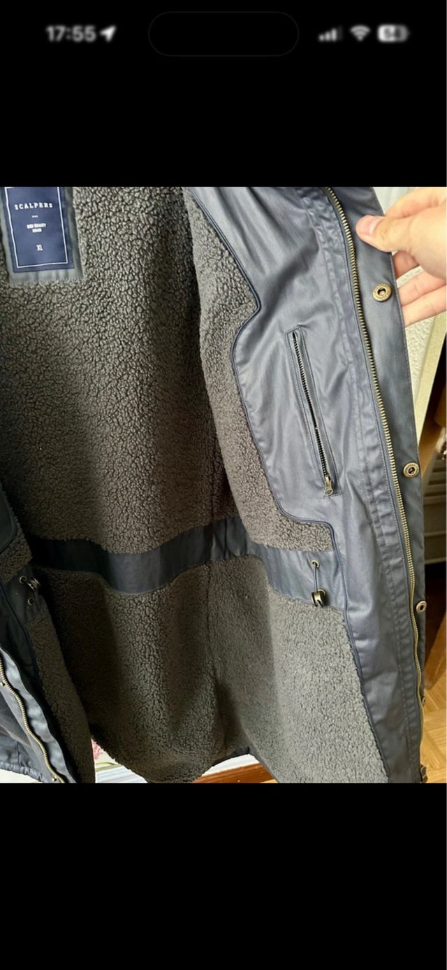 Abrigo Parka Azul Scalpers