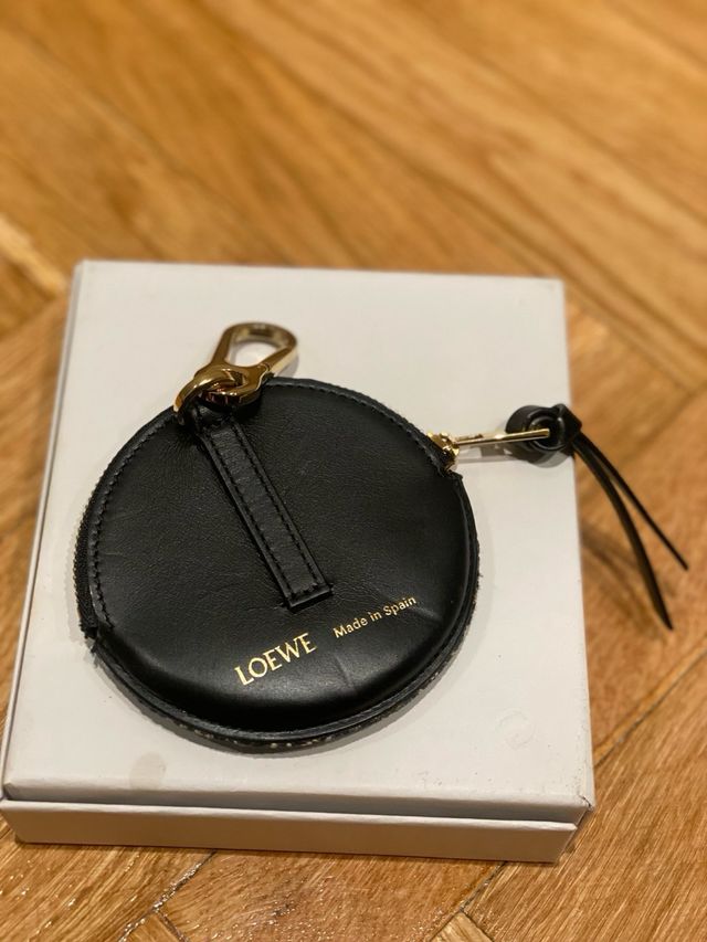 Monedero - Llavero Loewe Beige y Negro