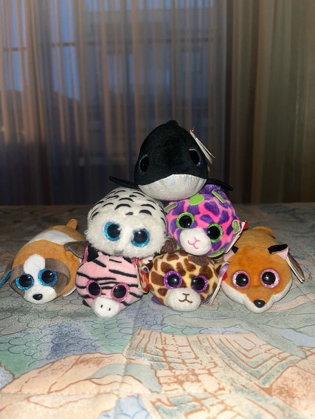 Lote Peluches TY ojos brillantes