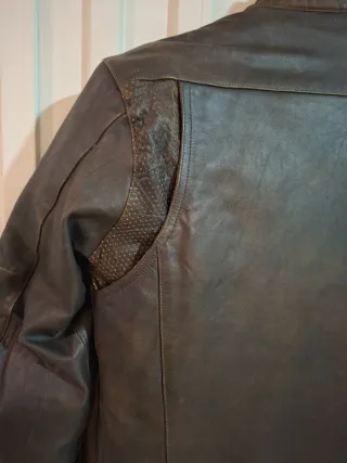 Chaqueta de Piel Triumph Marrón