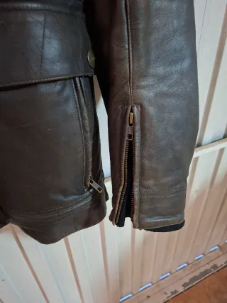 Chaqueta de Piel Triumph Marrón