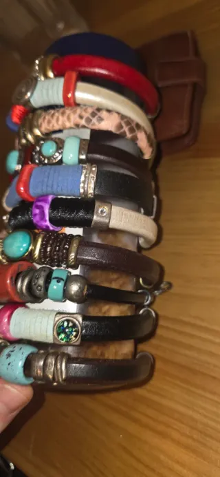 Lote 10 pulseras mujer piedras