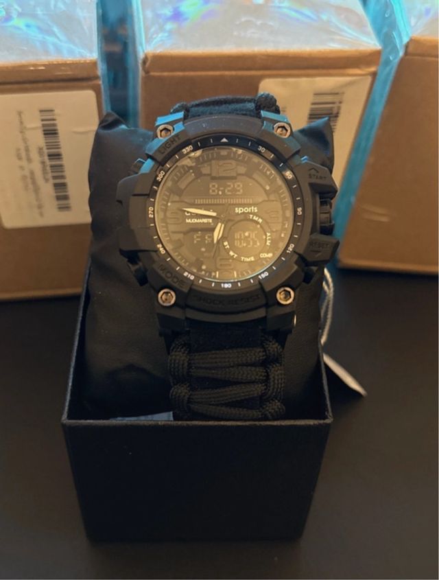 Orologio Addies Stile G-Shock Sopravvivenza Nero