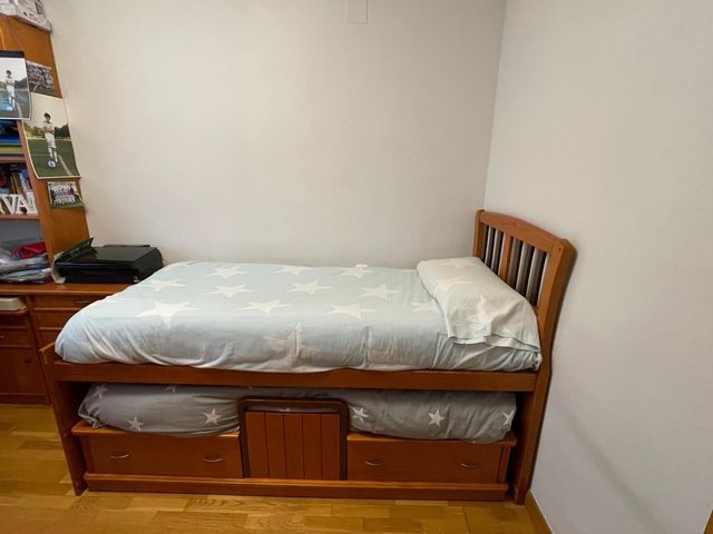 Cama nido madera con cajones y colchones incluidos