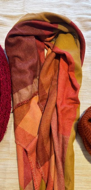 Pack 4 bufandas invierno colores tierra