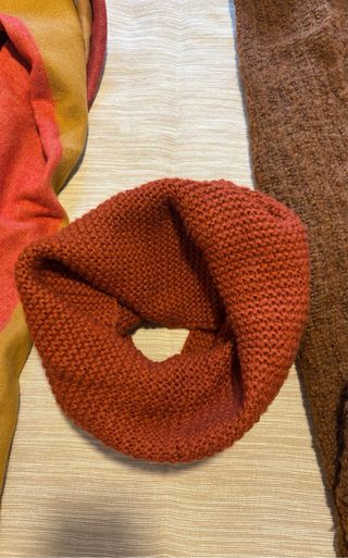 Pack 4 bufandas invierno colores tierra