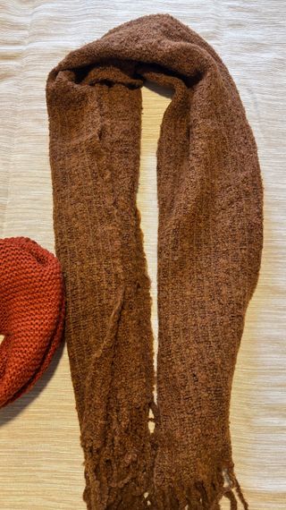 Pack 4 bufandas invierno colores tierra