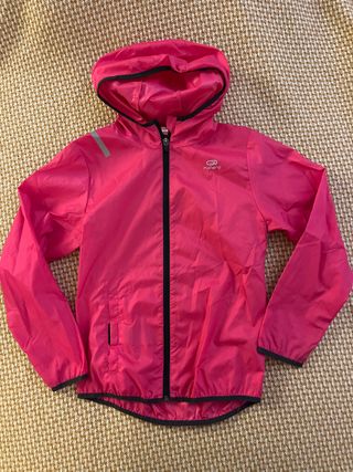 Chubasquero Fucsia Niña Talla 6-7 Kalenji
