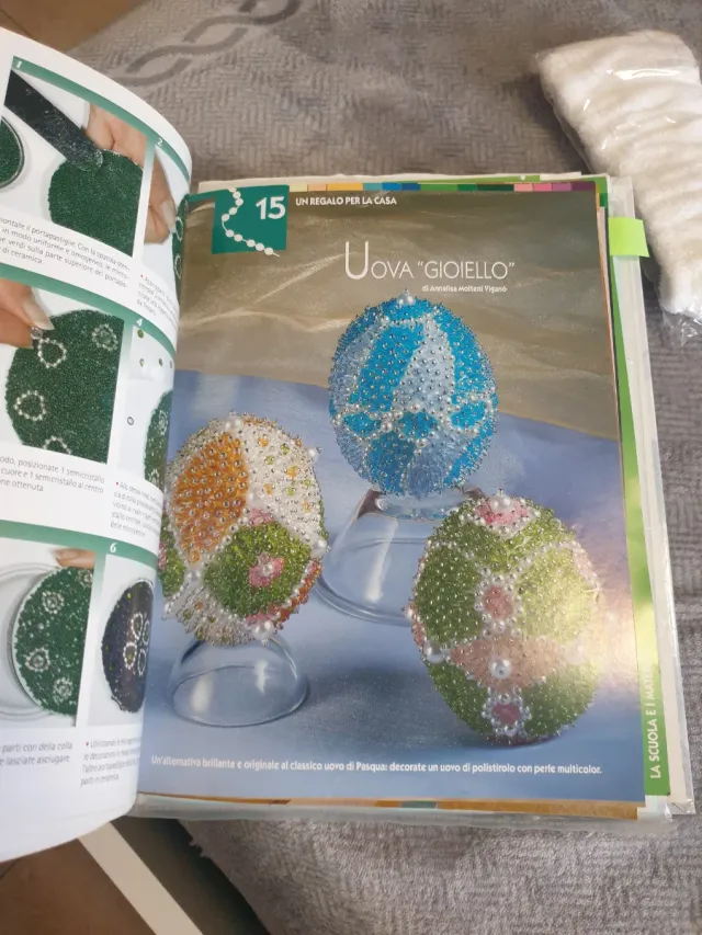 Perline di vetro assortite + guida pratica