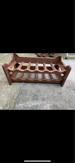 Portabottiglie vino impilabili marroni