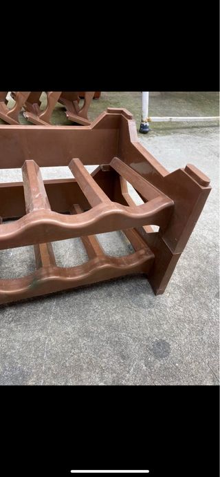 Portabottiglie vino impilabili marroni