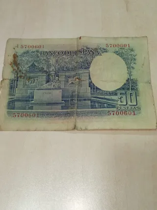 Billete 50 Pesetas 1935 + 2 Monedas 25 Cts 1937