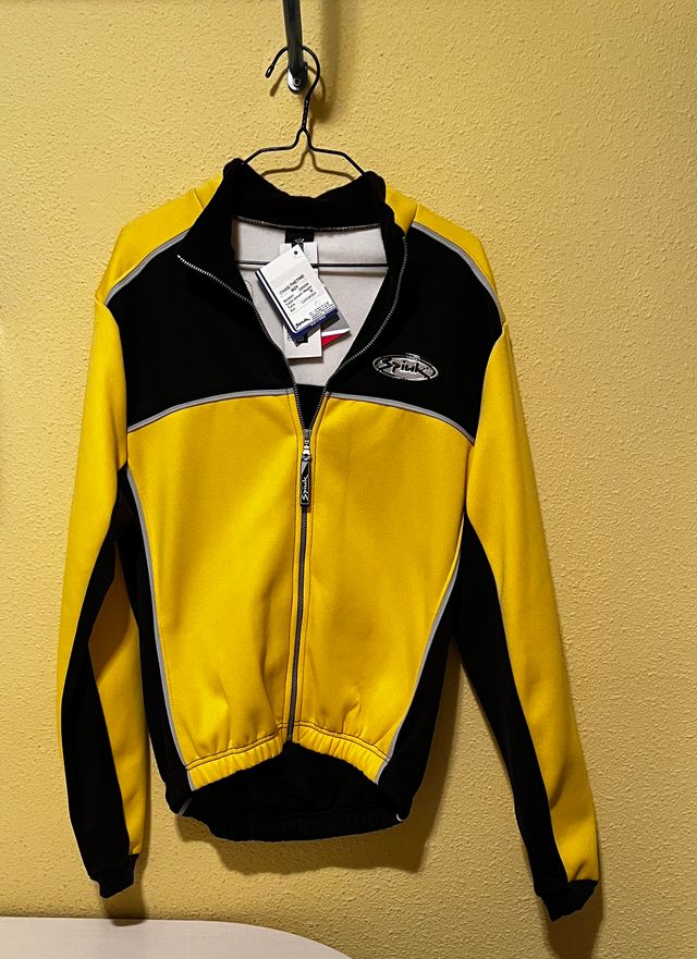 Chaqueta Ciclismo Amarilla Unisex Talla M