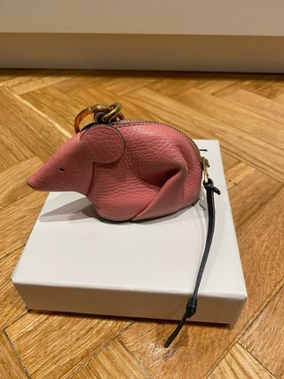 Charm Elefante Loewe Rosa y Negro