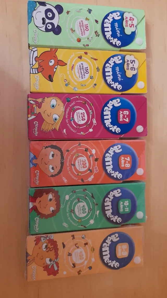 Lote 6 juegos Abremente 4-5-6-7-8-9-10-11 años