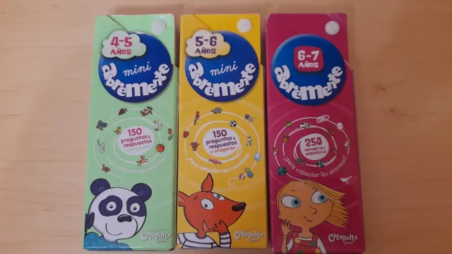 Lote 6 juegos Abremente 4-5-6-7-8-9-10-11 años