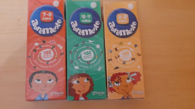 Lote 6 juegos Abremente 4-5-6-7-8-9-10-11 años