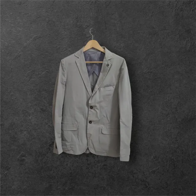 Giacca blazer Over-D cotone elastan beige taglia52