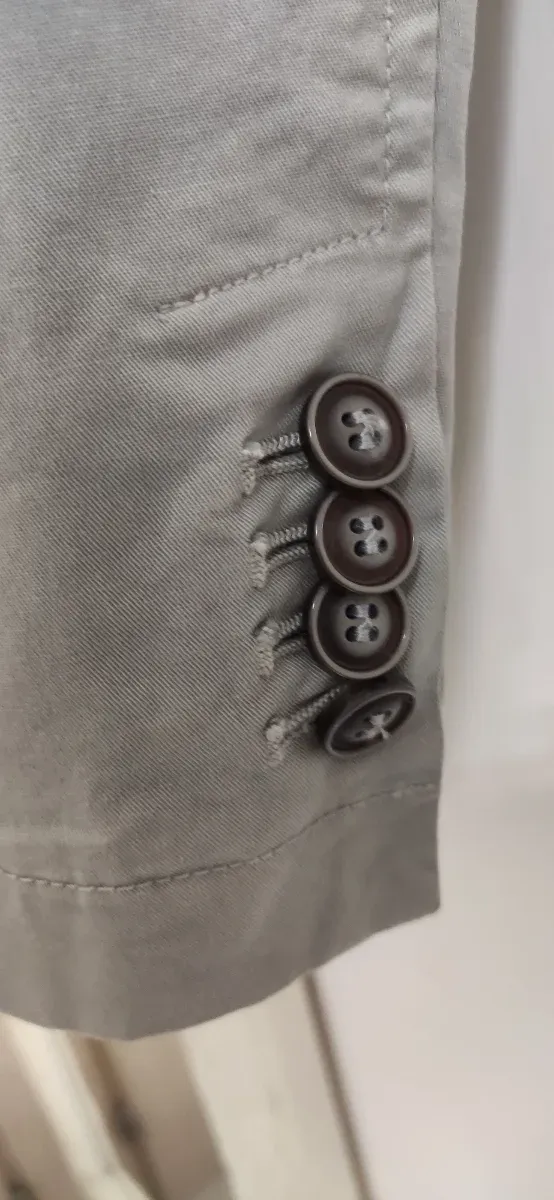 Giacca blazer Over-D cotone elastan beige taglia52