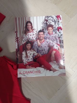 Pigiama Natale Bimbo 5/6 Anni Cotone Caldo