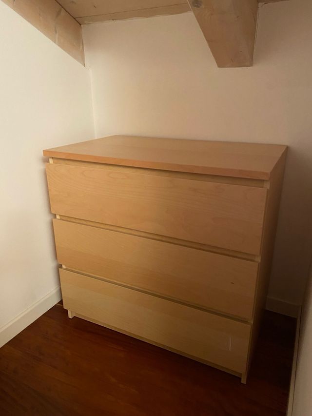 Cassettiera Ikea Malm rovere