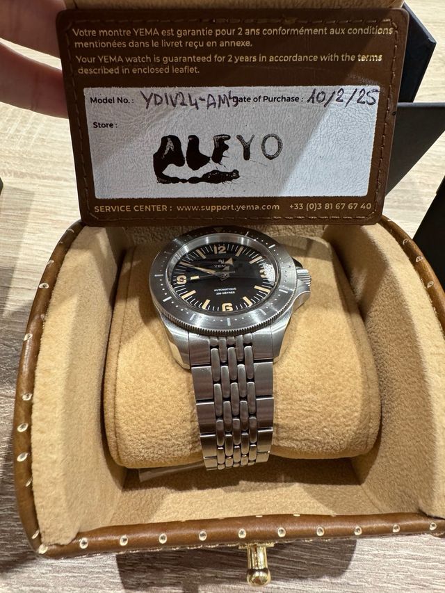 Yema Diver 39.5mm Automático