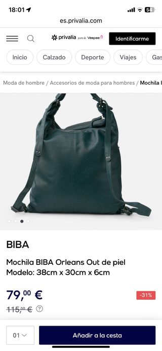 Bolso mochila Biba