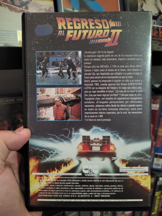 Regreso al Futuro 2 VHS 1ª Edición Videoclub