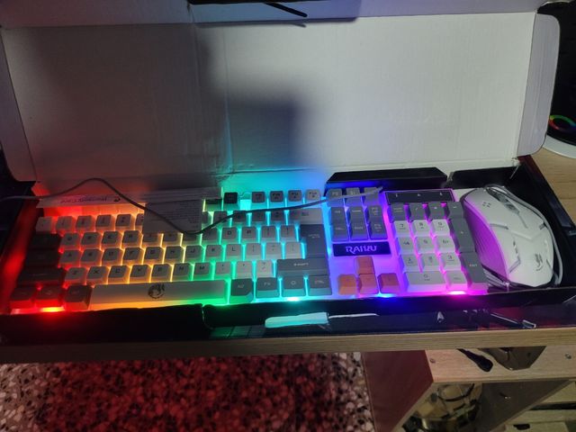 Teclado y Ratón Raiju LED RGB