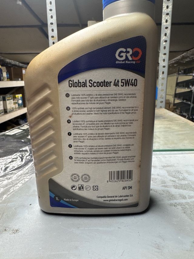 Aceite GRO 5W40 Scooter 4T