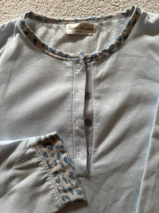 Parte superior pijama mujer manga larga