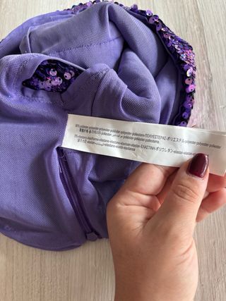 Top Bershka paillettes schiena scoperta S