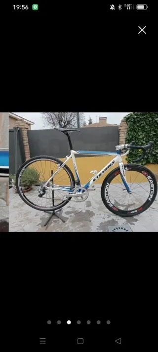 Cuadro Stevens Ciclocross Blanco/Azul