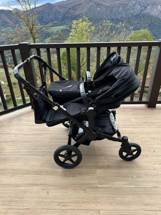 Bugaboo Donkey 5 Gemelar Negro