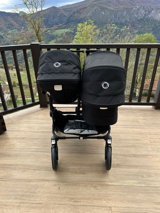 Bugaboo Donkey 5 Gemelar Negro