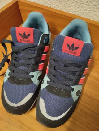 Zapatillas Adidas ZX750 Azul/Rojo nuevas n42