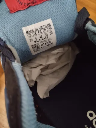 Zapatillas Adidas ZX750 Azul/Rojo nuevas n42