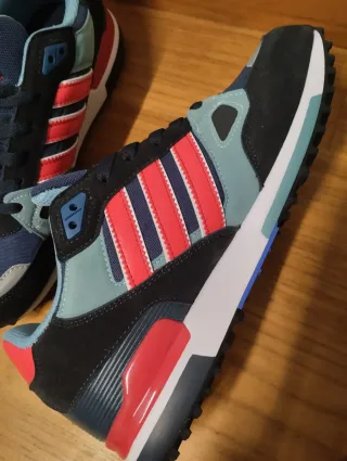 Zapatillas Adidas ZX750 Azul/Rojo nuevas n42