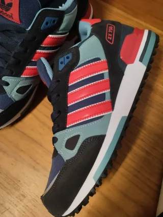Zapatillas Adidas ZX750 Azul/Rojo nuevas n42