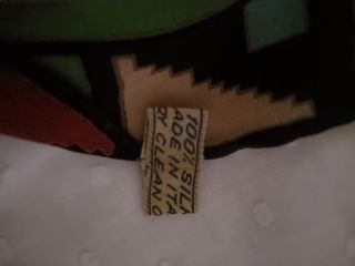 Pañuelo Seda Oleg Cassini Negro Multicolor 85x85