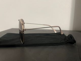 Occhiali da sole aviator oro e marroni