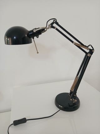 Lampada Scrivania IKEA Forsa Nera Metallo