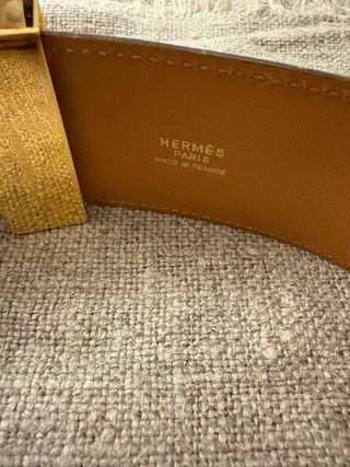 Cintura Hermès Pelle Cuoio Oro
