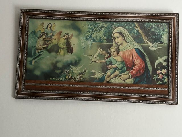 Marco madera  antiguo con 60 años.